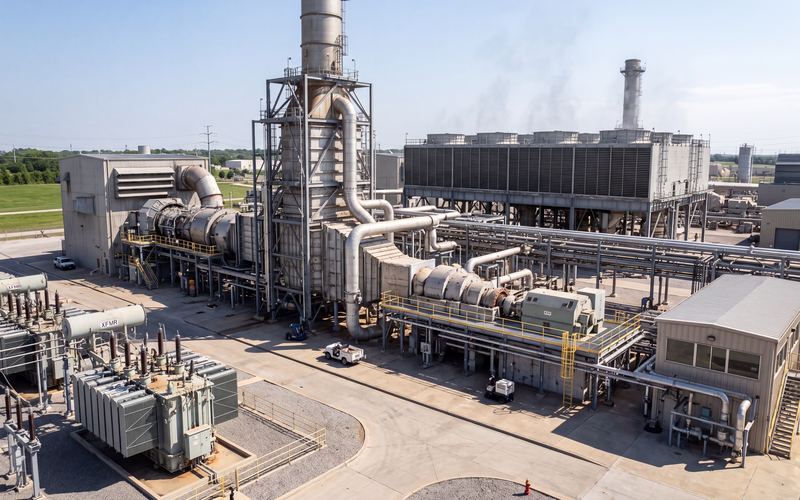 Combined-cycle block 1 &mdash; GT &rarr; HRSG &rarr; ST &rarr; ACC