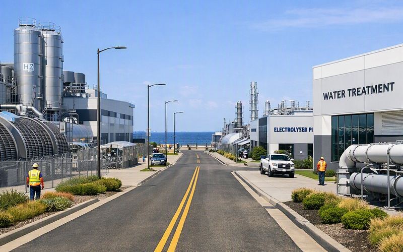 Water-to-energy process corridor