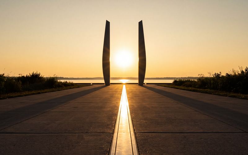 The solstice sightline