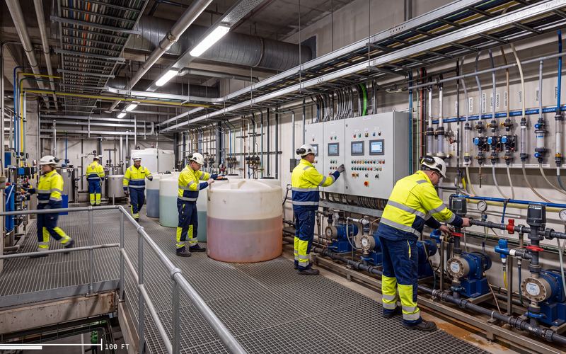 Water treatment &mdash; chemical feed room