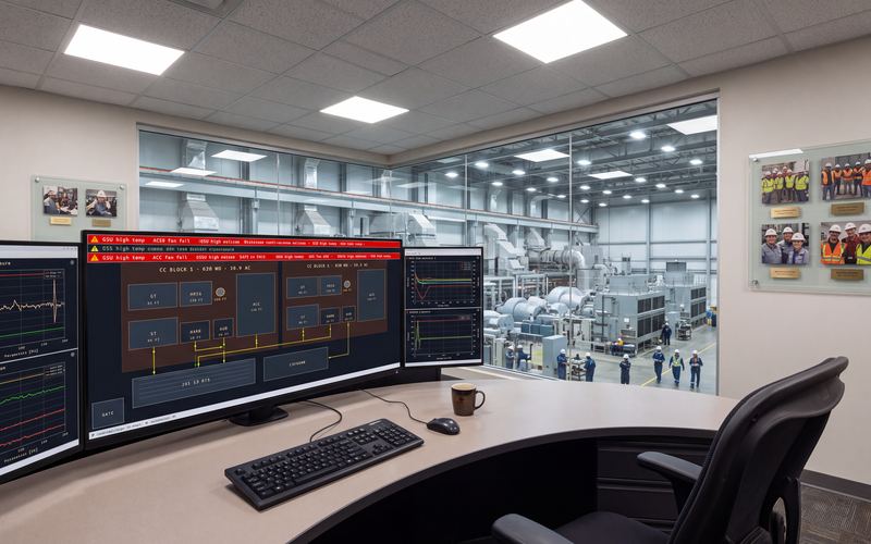 Main control room, operator&rsquo;s view
